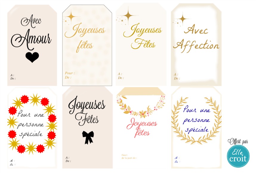 étiquette Plaisir D'offrir à Imprimer Gratuit