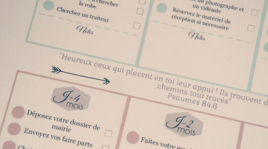 Rétro planning mariage verset 1 ellecroit.com