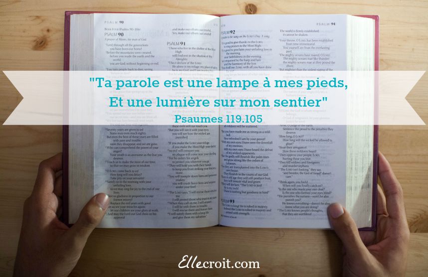 Psaumes 119.105 parole bible ellecroit.com