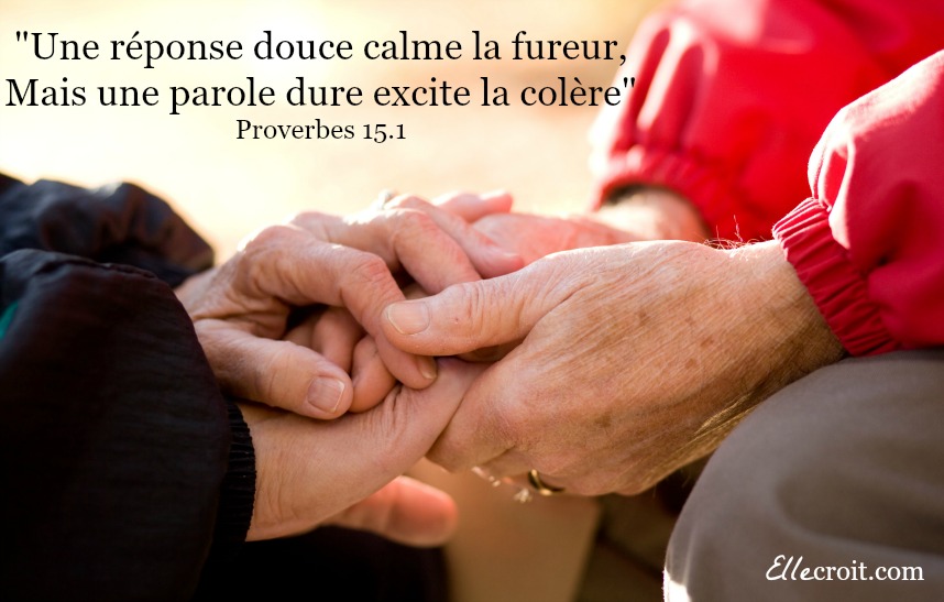 proverbes 15.1 réponse douce fureur ellecroit.com