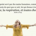 Nous avons besoin de Dieu et Lui de rien…